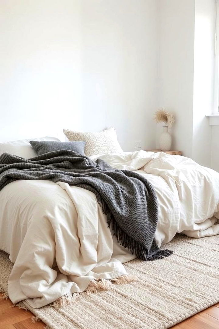 Layered Minimalism - 22 Minimalist Bedroom Ideas