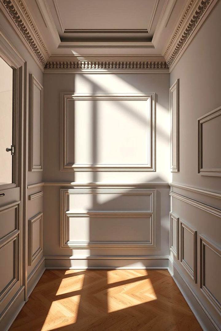 Layered Molding Accent Walls - 22 Wall Molding Ideas