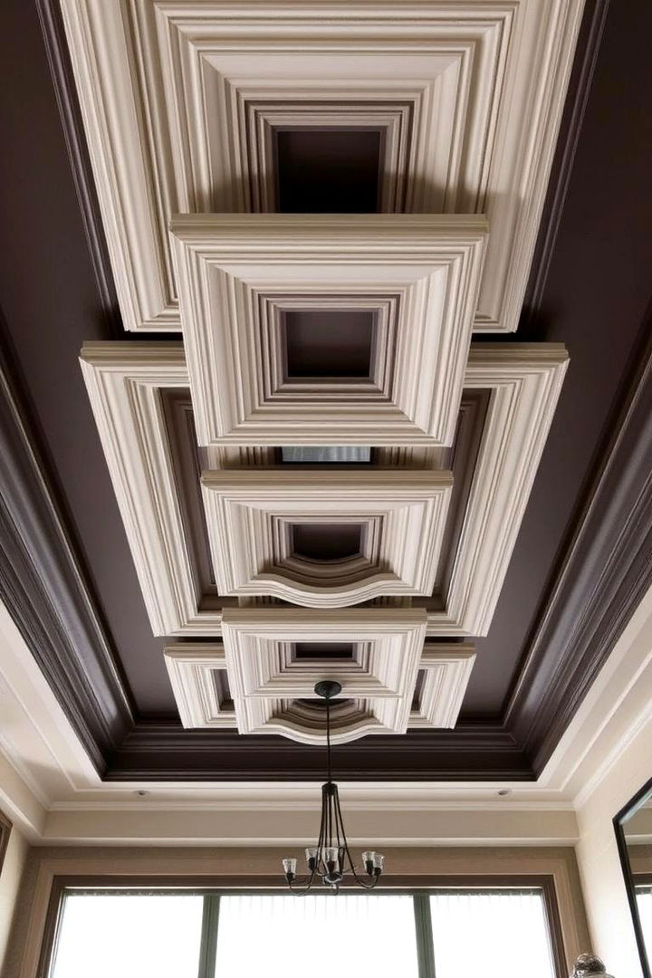Layered Multi Trim Combinations - 22 Ceiling Trim Ideas
