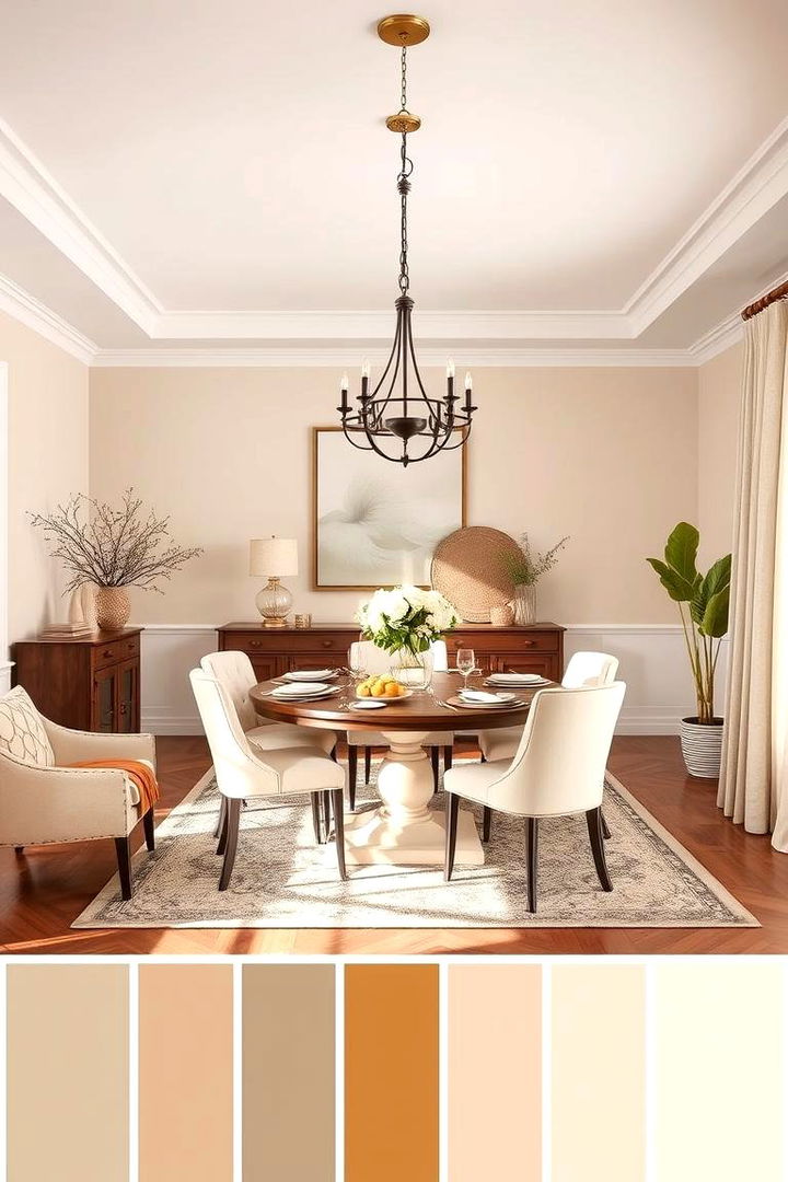 Layered Neutrals - 22 Neutral Dining Room Ideas