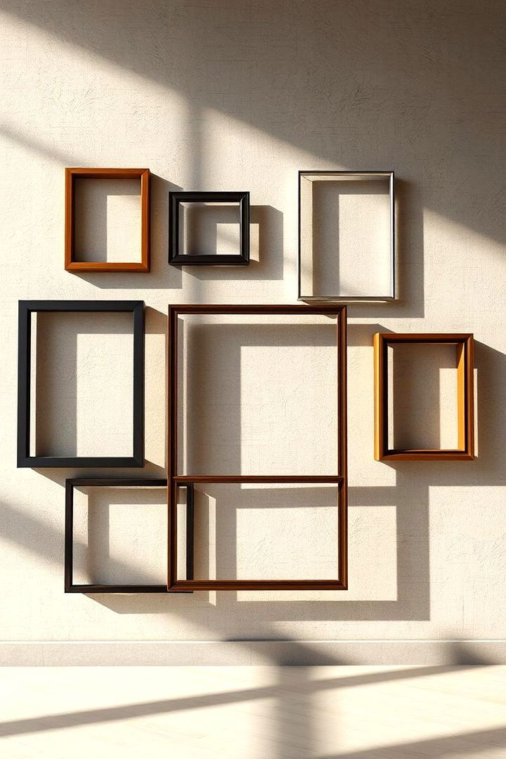 Layered Overlapping Frames - 22 Photo Wall Ideas