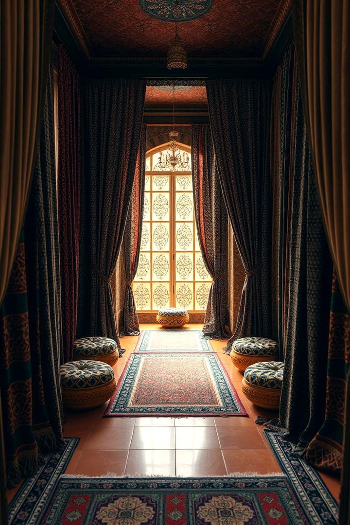 Layered Patterns and Hues - 22 terracotta living room ideas