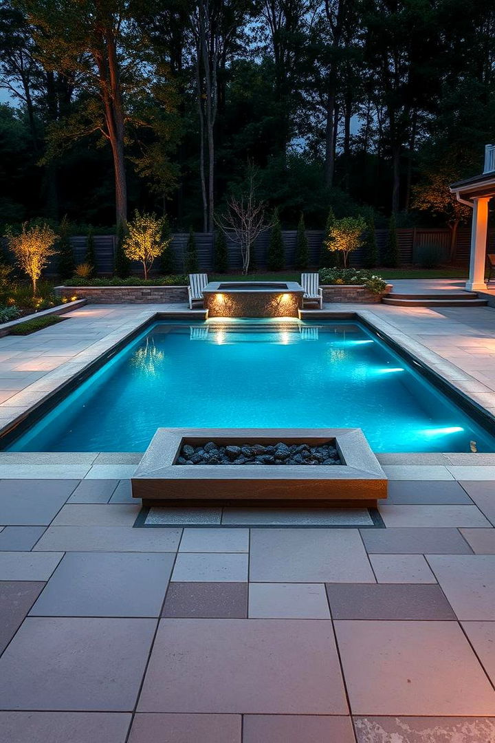 Layered Paver Designs for Depth and Volume - 22 Concrete Pavers Around Pool Ideas