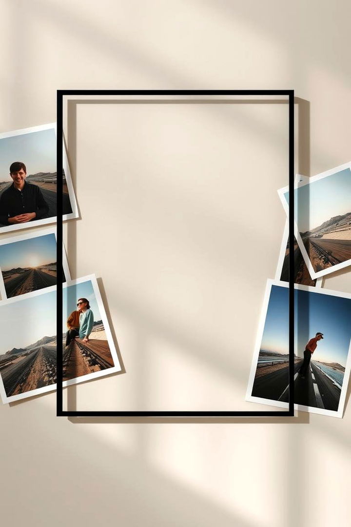 Layered Picture Frames - 22 Family Picture Wall Ideas
