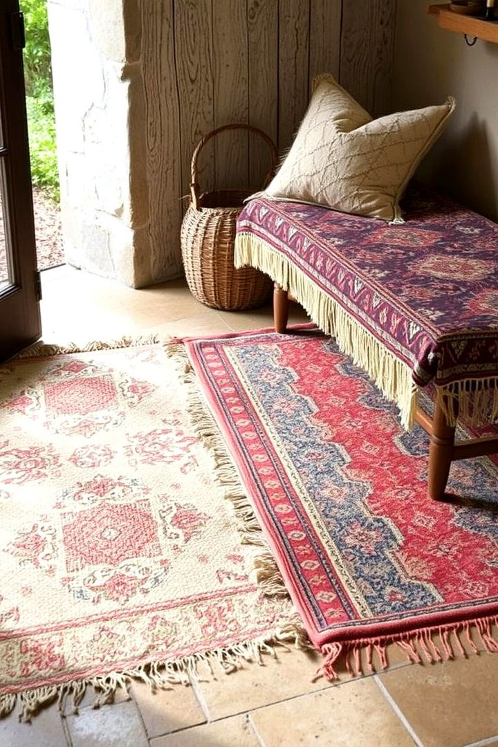 Layered Rug Compositions - 22 French Country Living Room Ideas