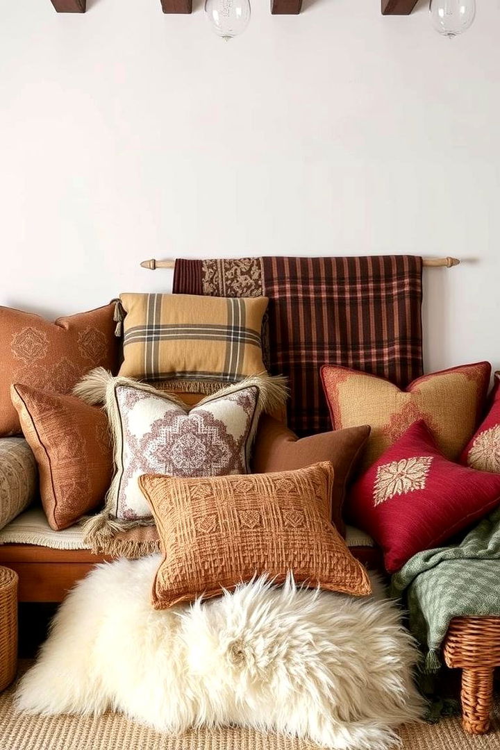 Layered Textiles for Comfort and Style - 22 Colonial Living Room Ideas