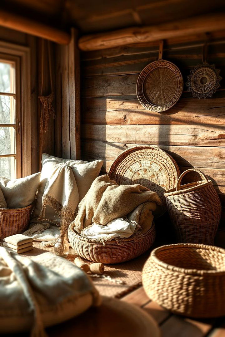Layered Textural Elements - 22 Boho Meditation Room Ideas