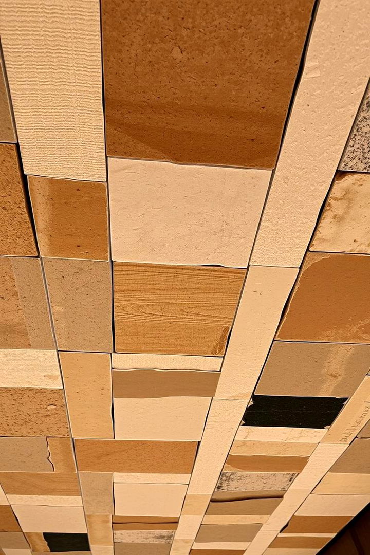 Layered Texture Accents - 22 Accent Ceiling Ideas