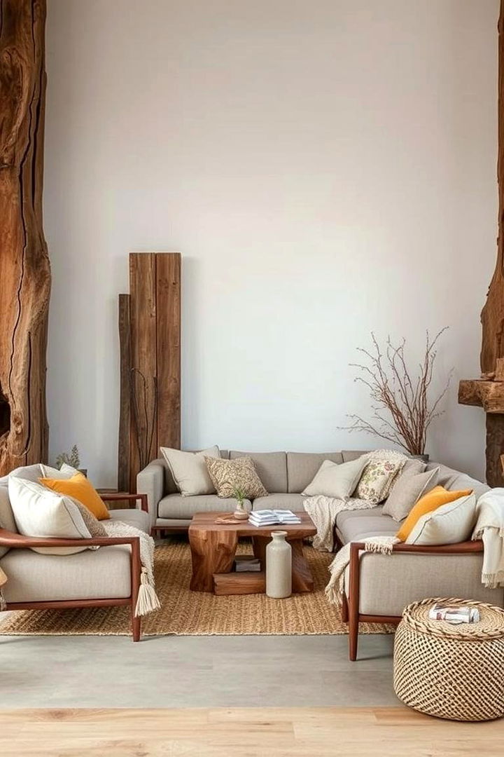 Layered Textures - 22 Small Rustic Living Room Ideas