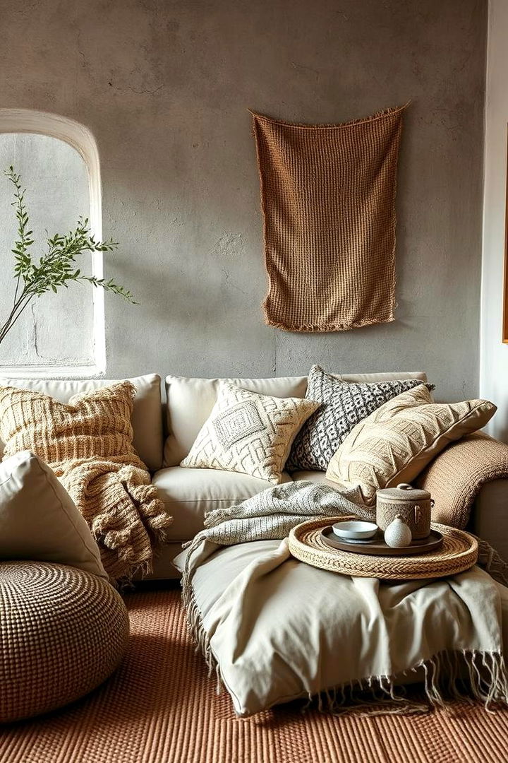 Layered Textures and Soft Furnishings - 22 Southwestern Decor Ideas