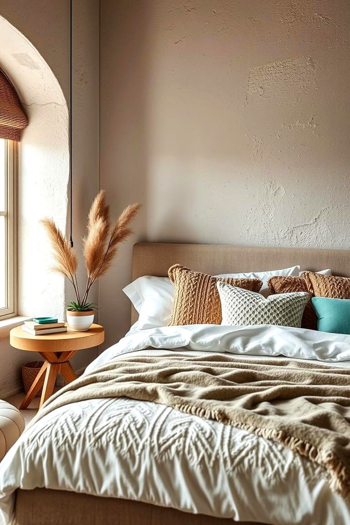 Layered Textures in Turquoise Bedrooms - 22 Turquoise Bedroom Ideas