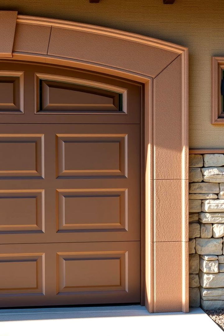Layered Trim Accents - 22 Exterior Garage Door Trim Ideas