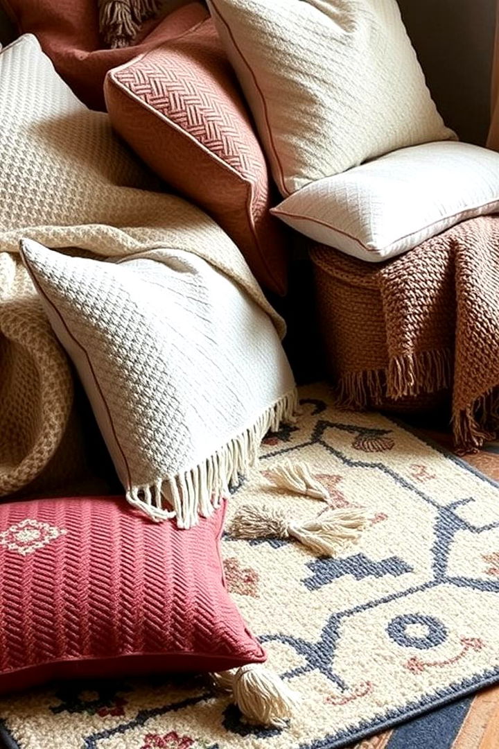Layering Textiles for Warmth - 22 Boho Room Ideas