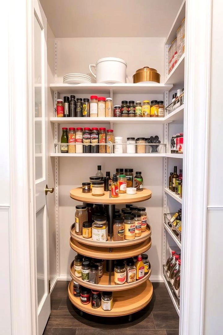 Lazy Susan Designs - 22 Corner Pantry Ideas