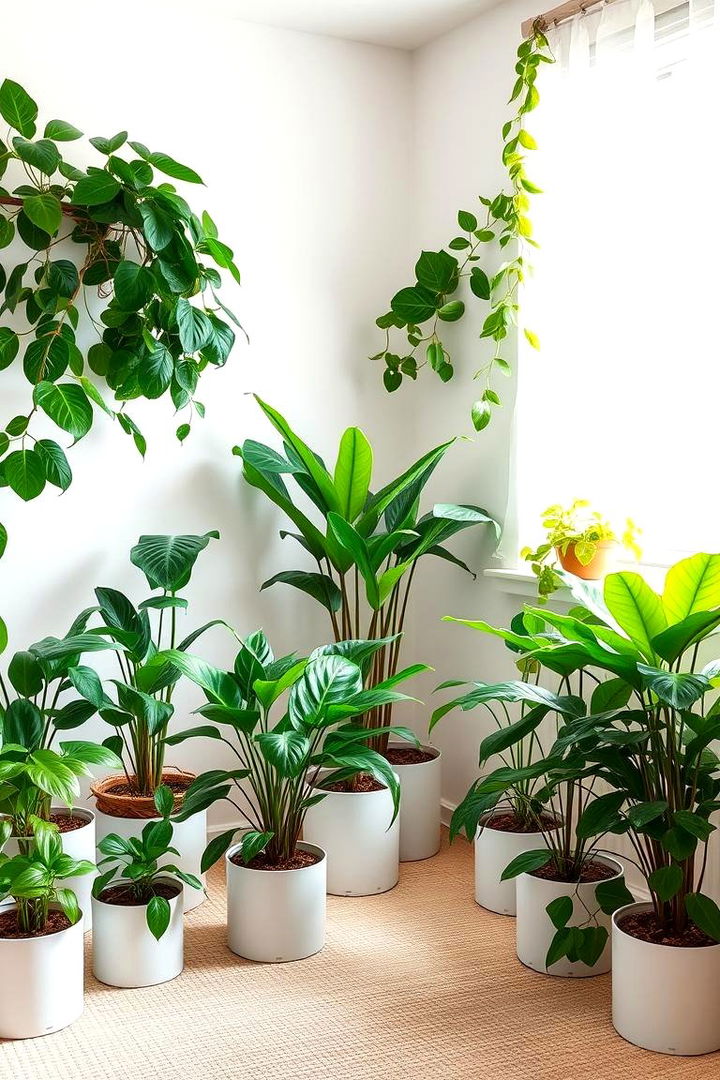 Leafy Green Indoor Plants - 22 Safari Nursery Decor Ideas