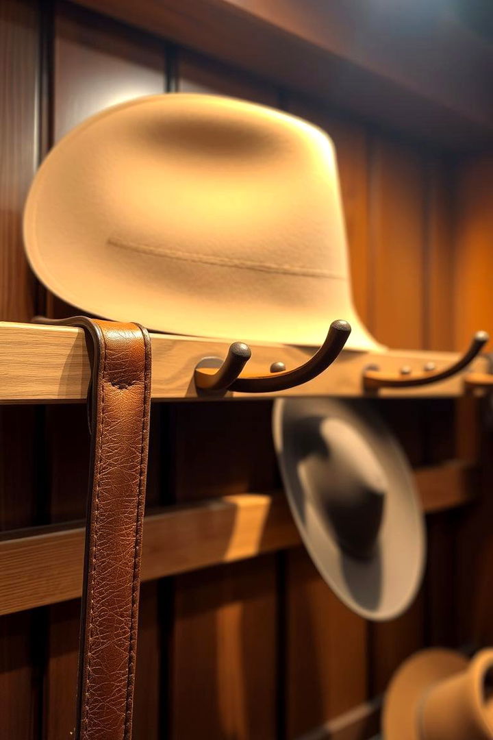 Leather Strap Hat Rack - 22 Hat Rack Ideas