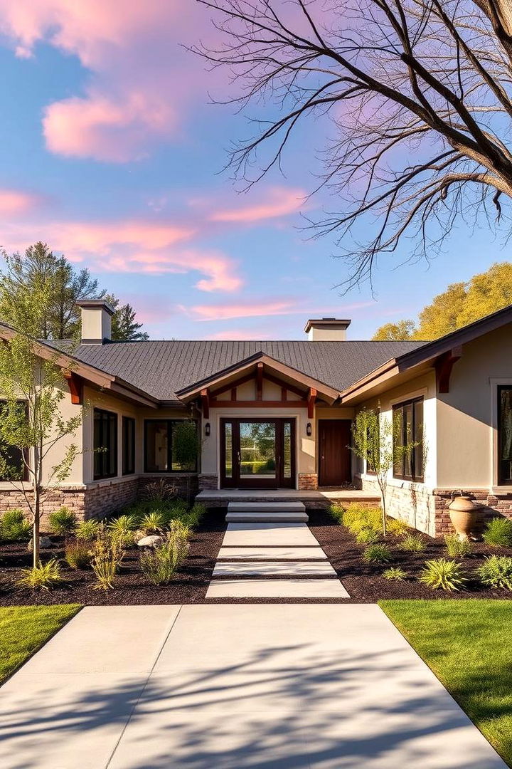 Legacy and Modern Trends Fusion - 22 Modern Ranch House