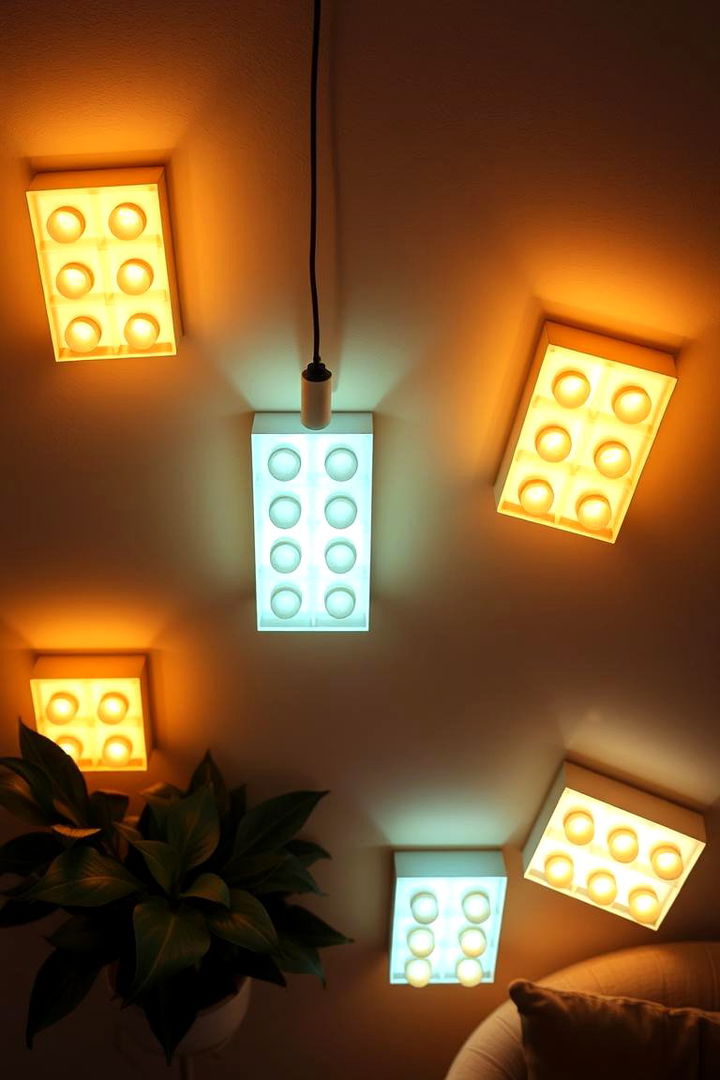 Lego Accent Lighting - 22 Lego Bedroom Ideas