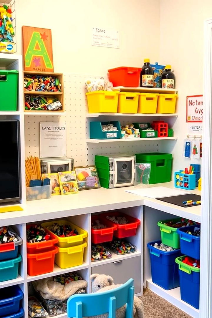 Lego Craft Activity Corners - 22 Lego Bedroom Ideas