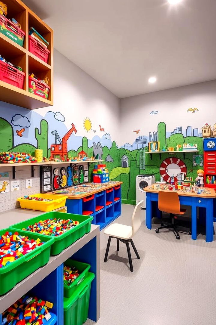 Lego Wonderland - 22 Basement Playroom Ideas