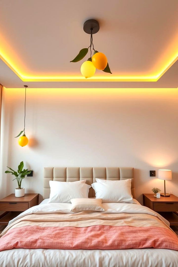 Lemon Inspired Lighting - 22 Lemon Bedroom Ideas