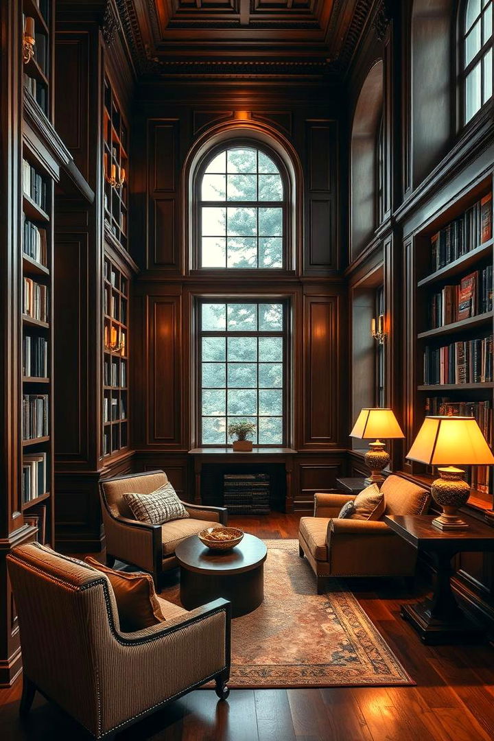 Library Inspired Retreat - 22 Mens Living Room Ideas
