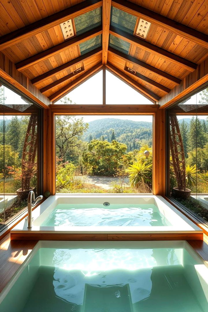 Light Filled Open Air Tub Retreat - 22 Outdoor Bathtub Ideas