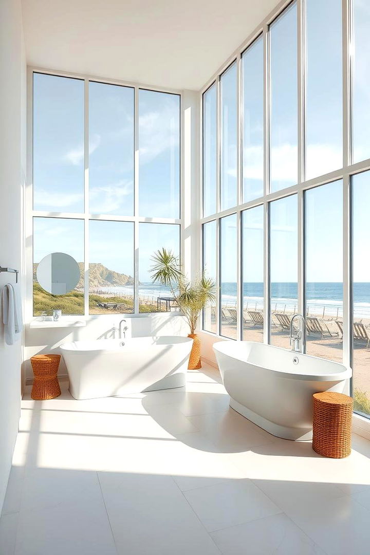 Light Filled Open Layouts - 22 Coastal Bathroom Ideas