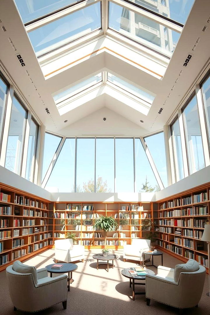 Light Filled Skylit Reading Room - 22 Reading Room Ideas