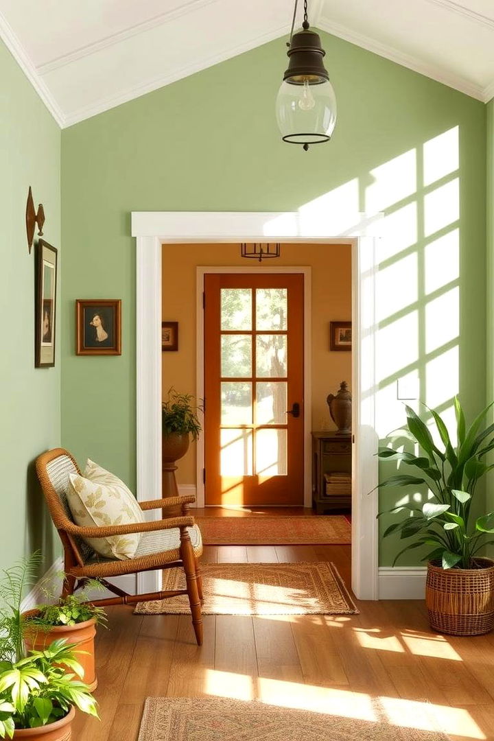 Light Green with Warm Earthy Tones - 22 Light Green House Exterior Ideas