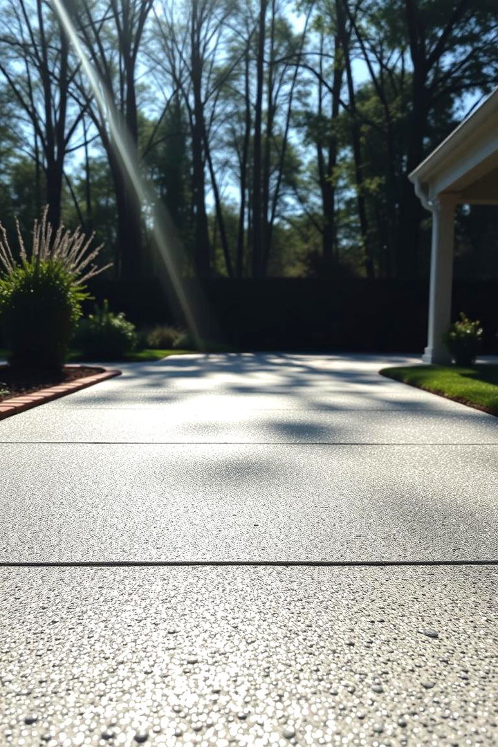 Light Reflective Concrete Ideas - 22 Concrete Driveway Ideas