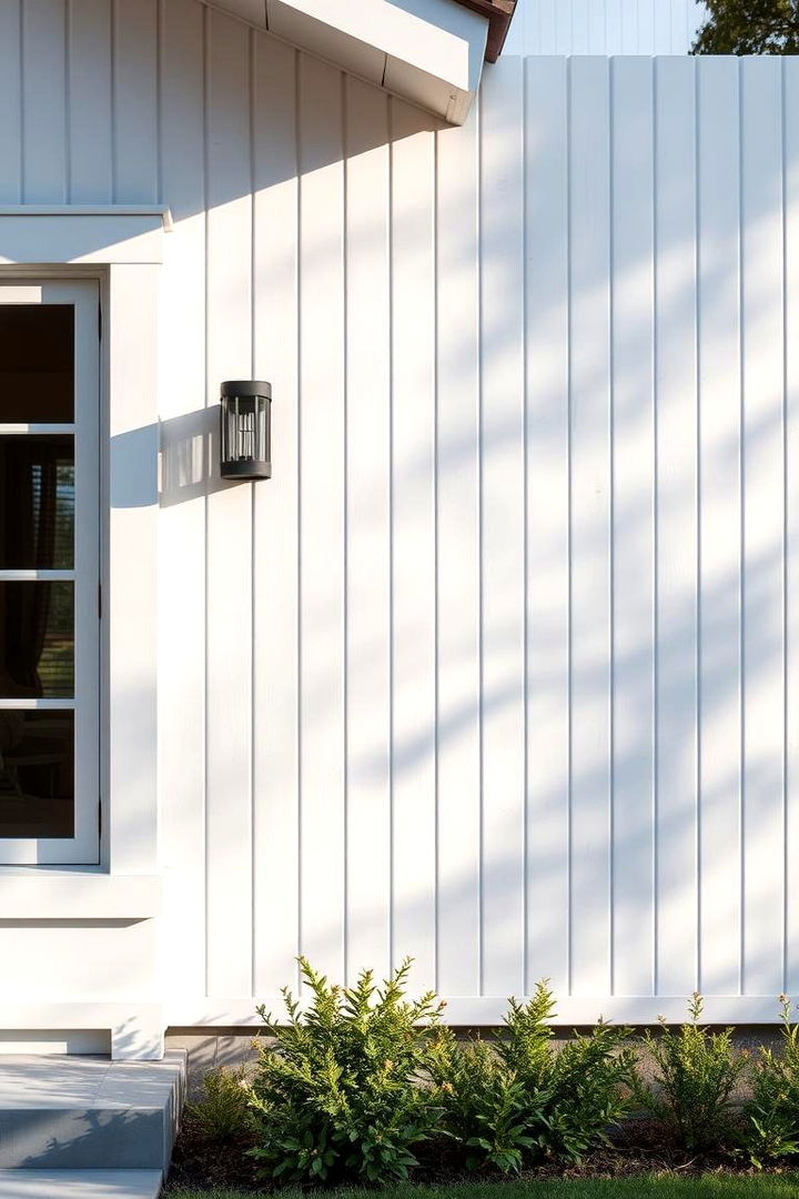 Light Reflective Whitewashed Wainscoting - 22 Exterior Wainscoting Ideas
