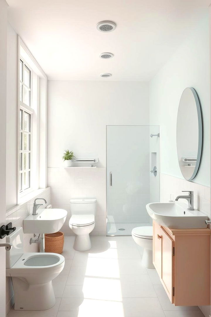 Light and Airy Feel for Refreshment - 22 Teen Bathroom Ideas