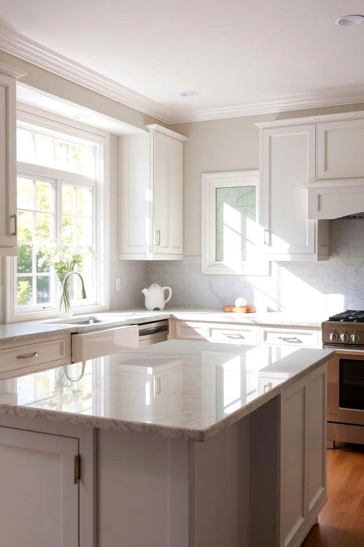 Light and Airy Granite Concepts - 22 Granite Kitchen Countertop Ideas