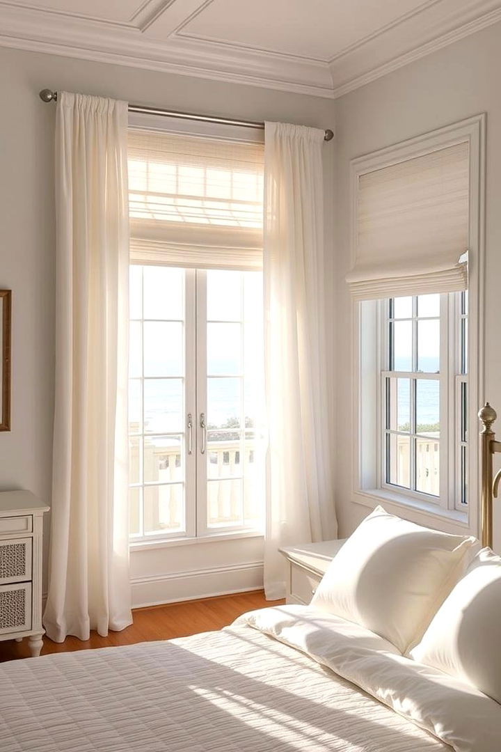Light and Airy Window Treatments - 22 Boho Beach Bedroom Ideas