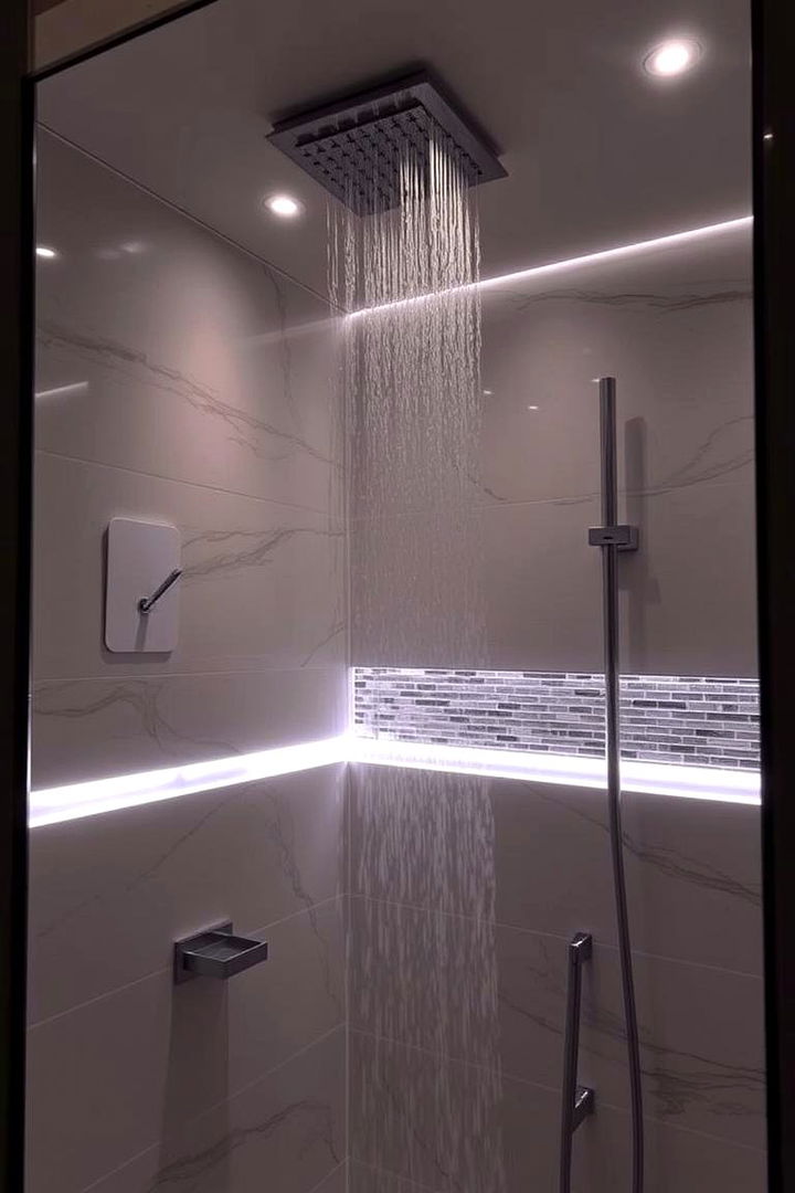 Lighting Enhancements in Showers - 22 Bathroom Shower Ideas