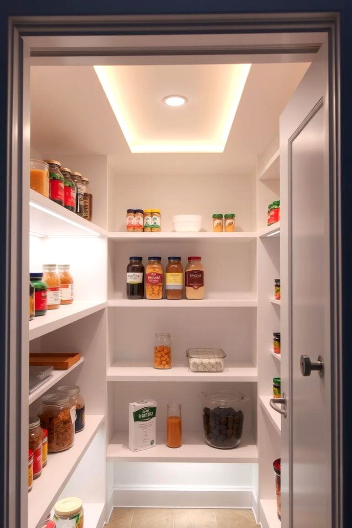 Lighting Innovations in Small Pantries - 22 Walk in Pantry Ideas