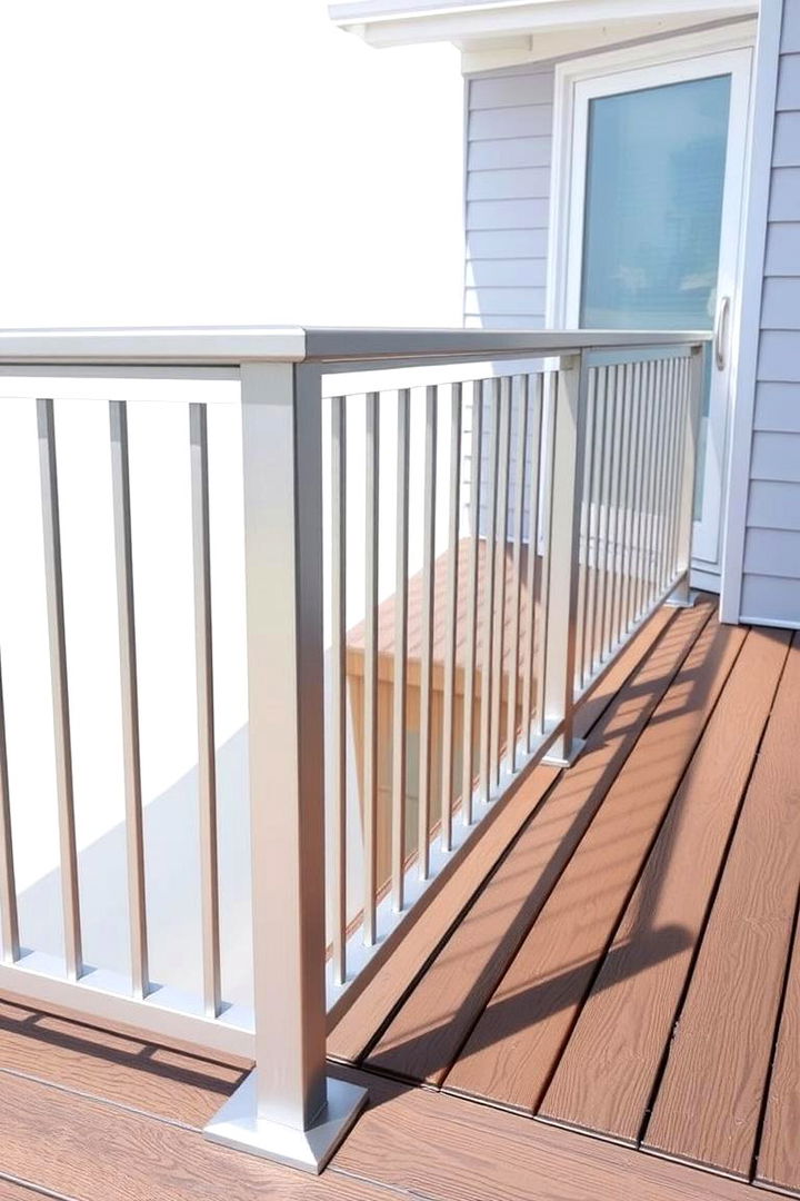 Lightweight Aluminum Railing - 22 Deck Railing Ideas