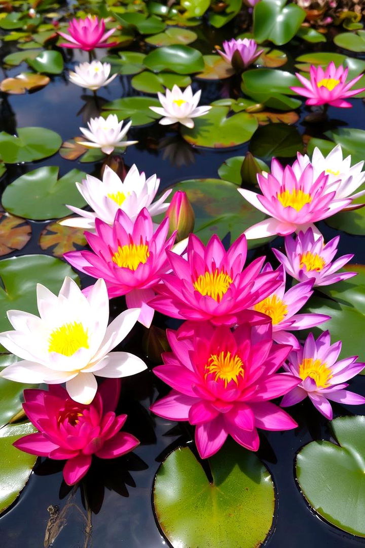 Lily and Lotus Water Garden - 22 Pond Landscaping Ideas