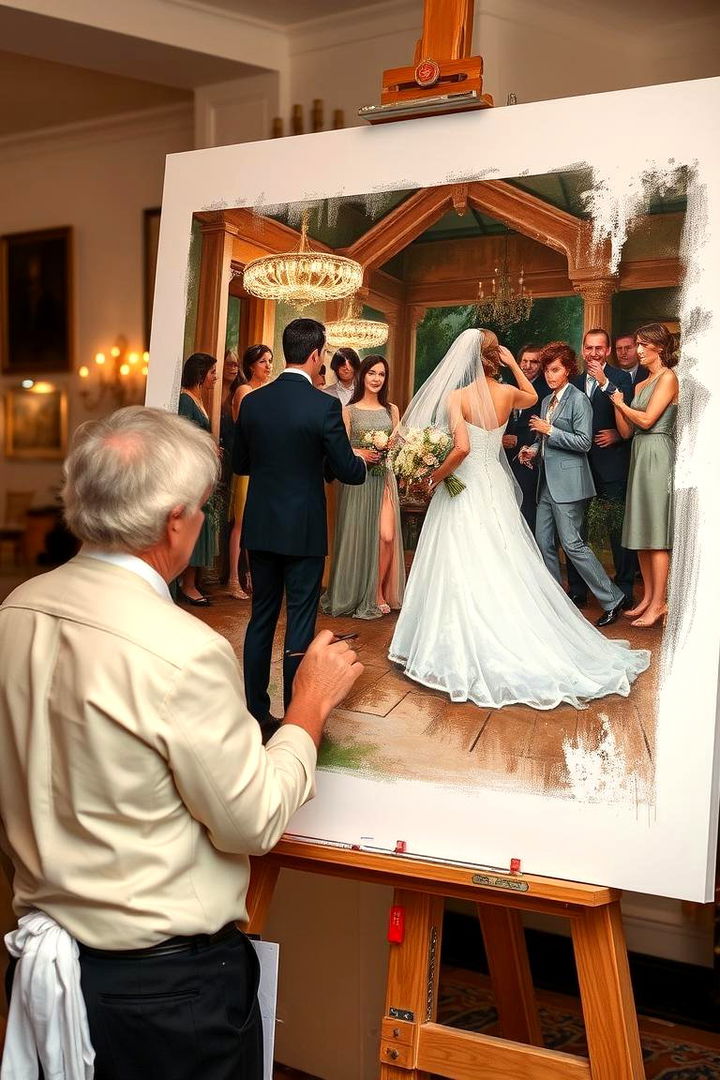 Live Painter Performance - 22 Wedding Entertainment Ideas