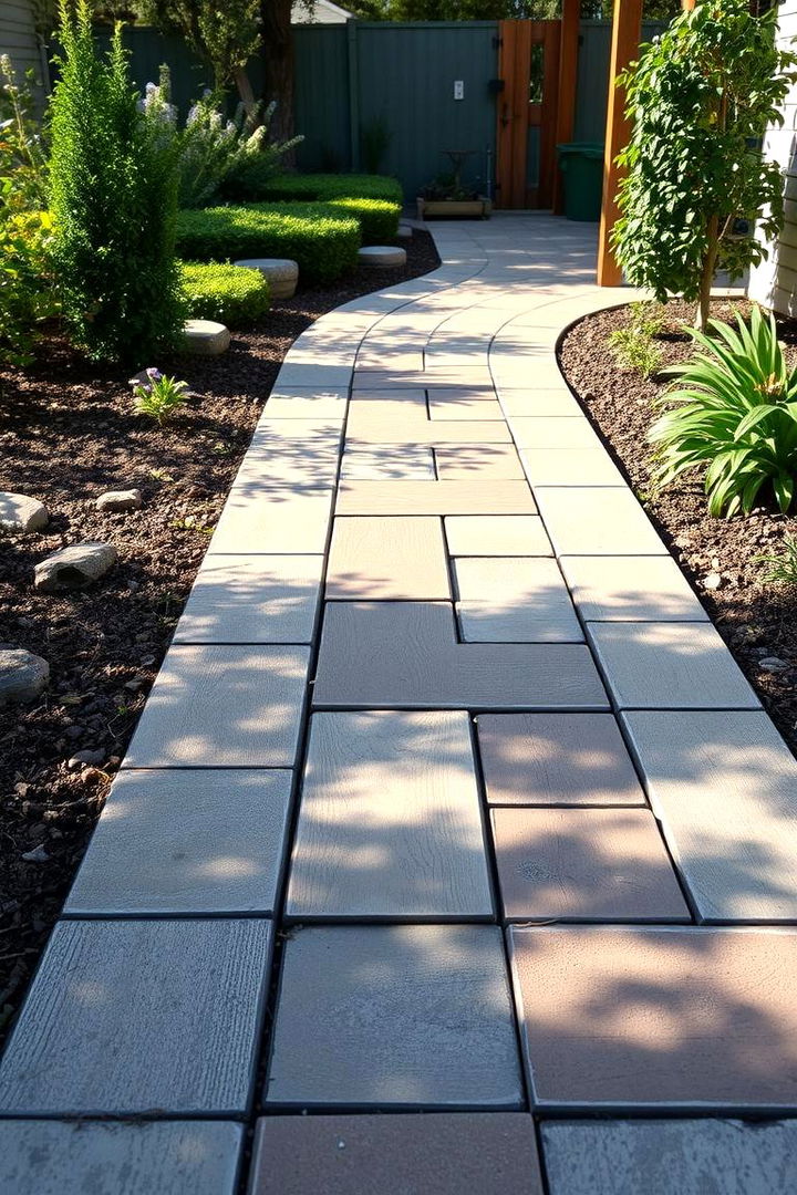 Lived In Composite Walkways with Distressed Finishes - 22 Composite Walkway Ideas