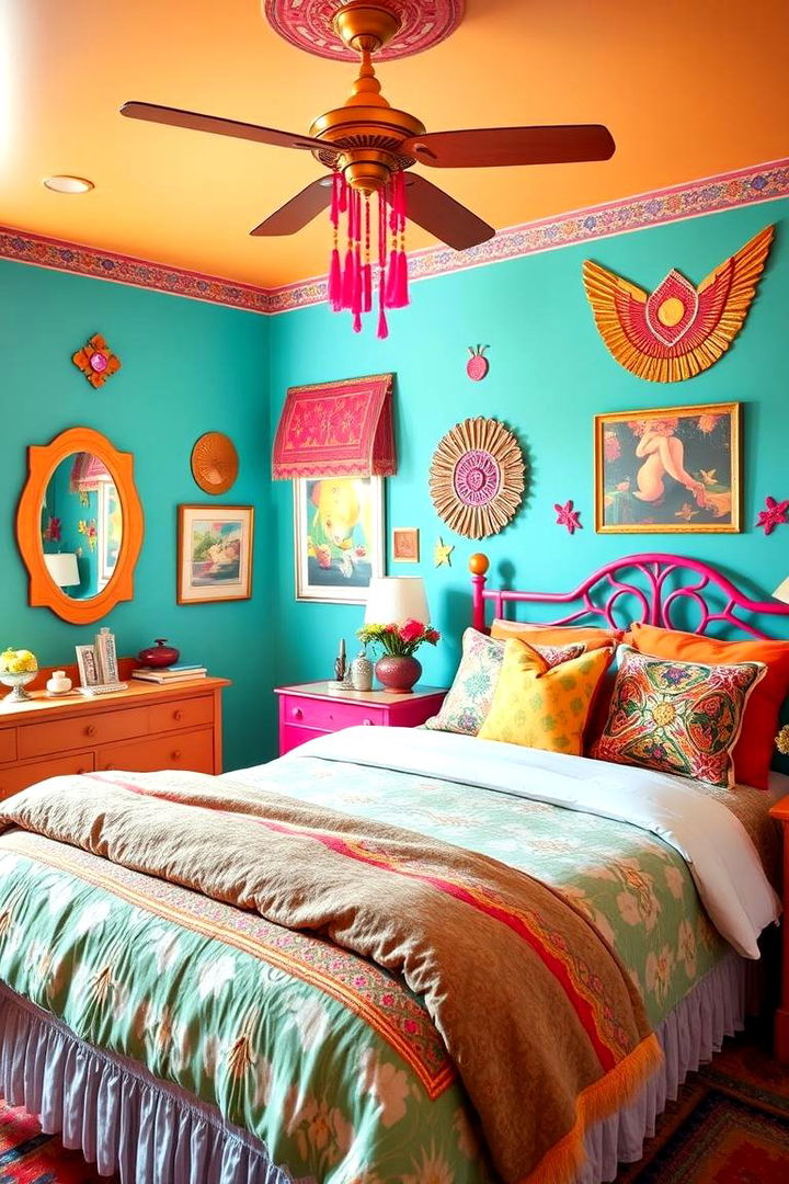 Lively Fiesta Details - 22 Mexican Bedroom Ideas