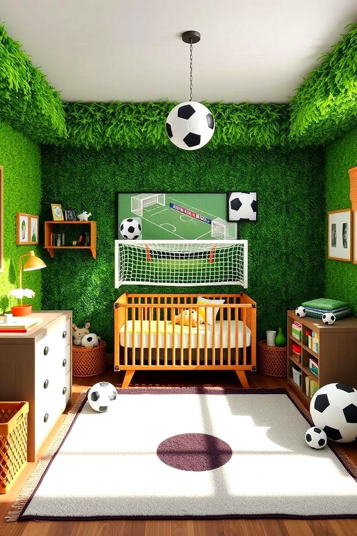 Lively Soccer Stadium Atmosphere - 22 Sports Nursery Ideas