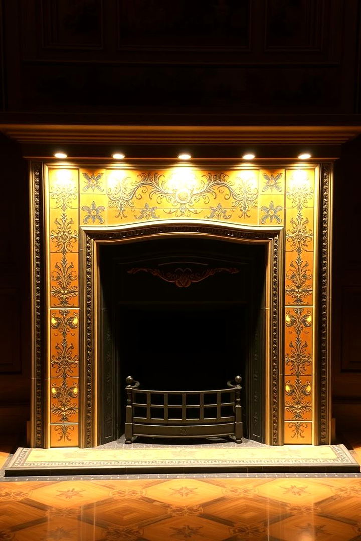 Lively Tile Embellishments - 22 Spanish Style Fireplace Ideas