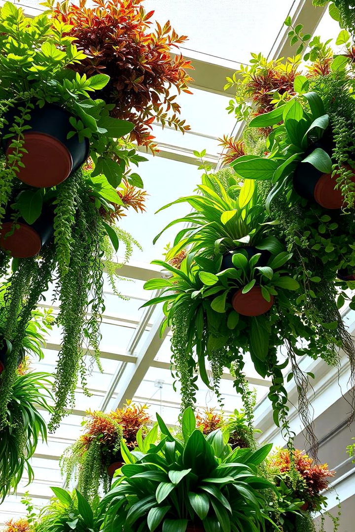 Living Ceiling Planter Design - 22 Green Ceiling Ideas