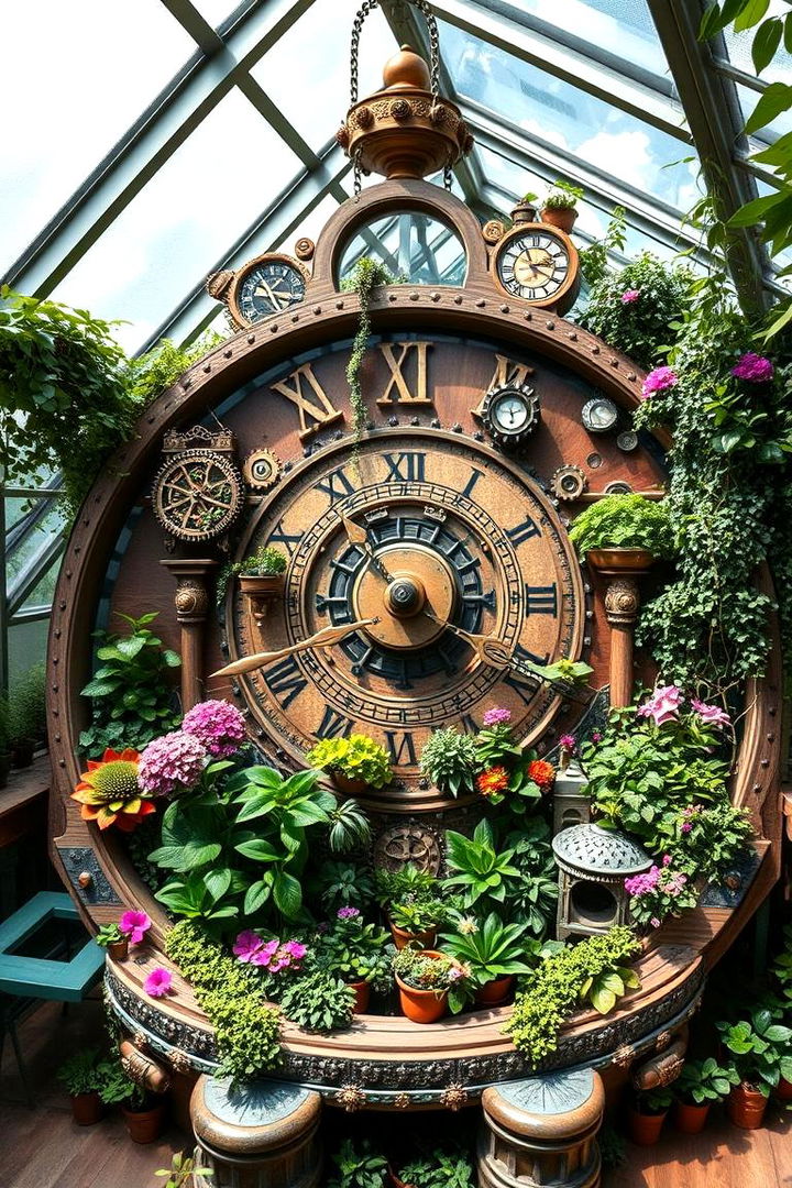 Living Clockwork Greenhouse - 22 Fantasy Greenhouse Ideas