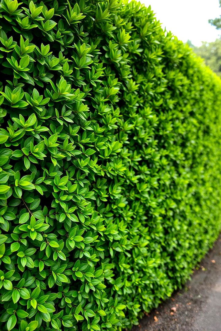 Living Green Hedge Fence - 22 Farm Fence Ideas