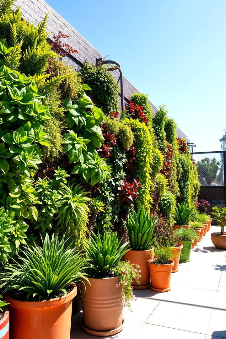 Living Plant Walls - 22 Patio Privacy Ideas