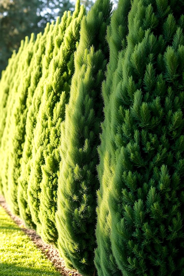 Living Privacy Screens with Arborvitae - 22 Garden Screening Ideas