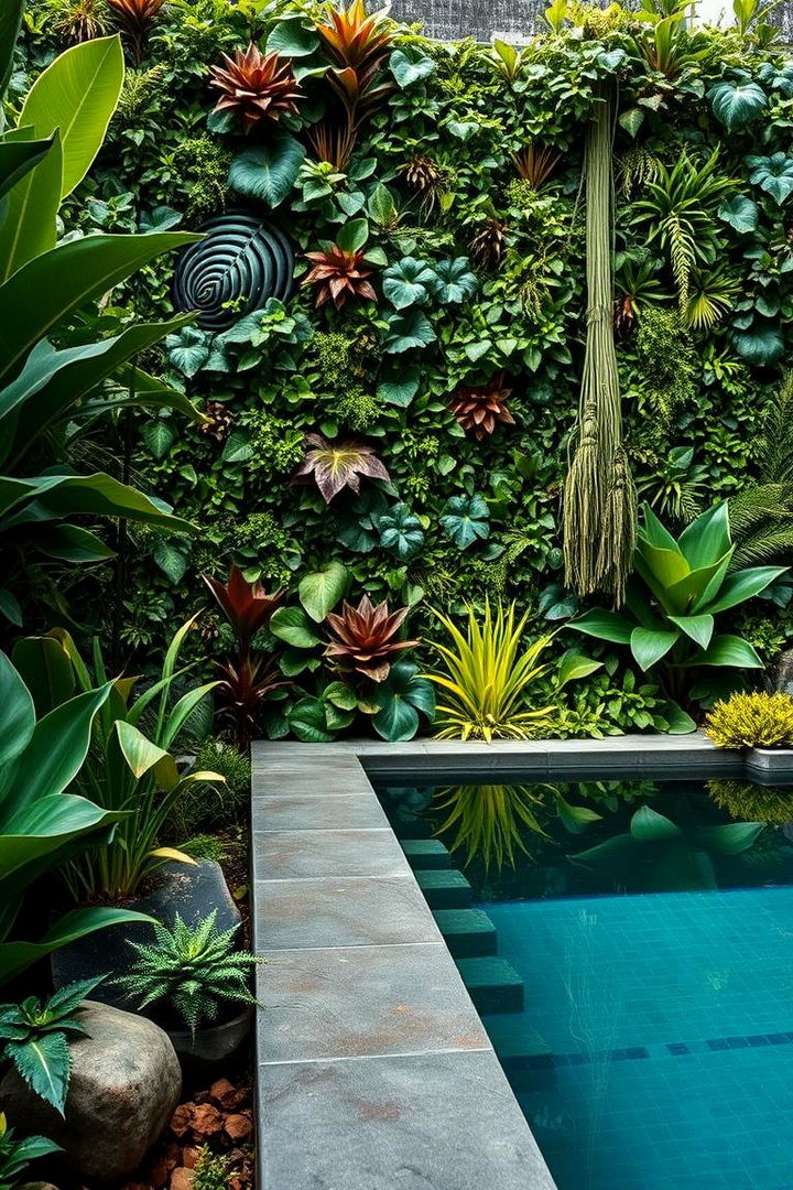 Living Walls to Create a Natural Barrier - 22 Pool Privacy Ideas